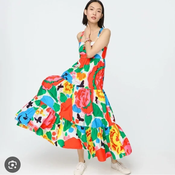 J. Crew Multicolor Floral Dress - Picture 2 of 8